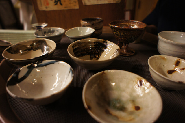 お猪口はお選びください